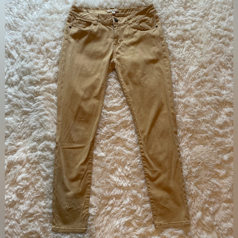 CAbi Tan Skinny Jeans Classic Fit